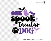 Spooktacular Dog Halloween SVG: Cricut Cut File (Digital Download)