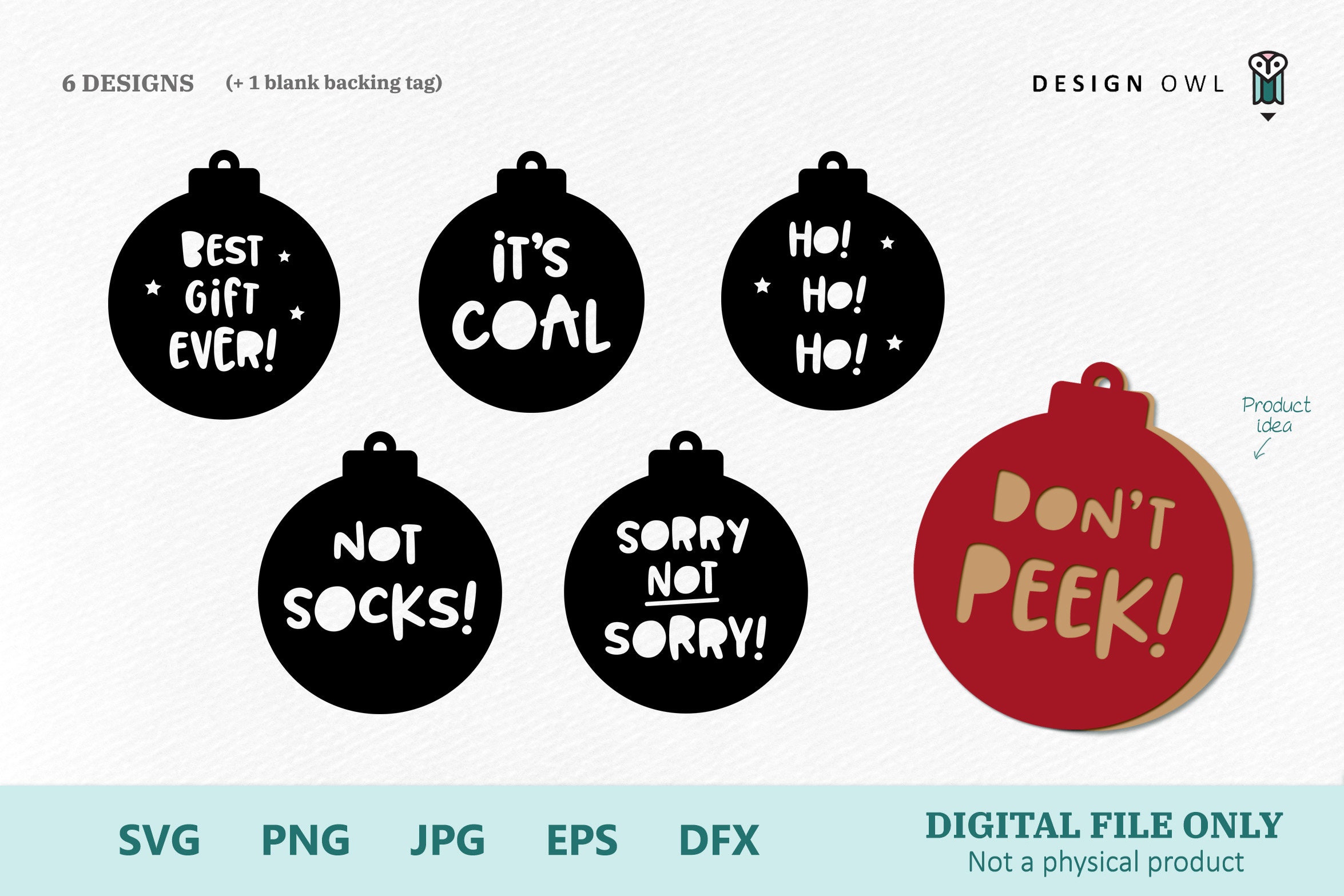 Download Funny Christmas Gift Tags Svg Cut Files Etsy