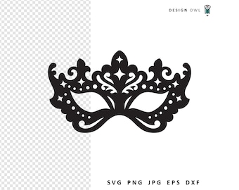 Masquerade Mask SVG: Carnival Fantasy Cut File (Digital Download)