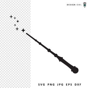 Wand SVG, Magic Wand SVG File, Digital Download, Cut File For Cricut, Fantasy Clipart, Fairy Tale Design