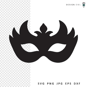 Karneval Maske SVG, Mardi Gras SVG Datei, digitaler Download, Schnittdatei für Cricut, Maskerade Masken, druckbare Fotorequisite