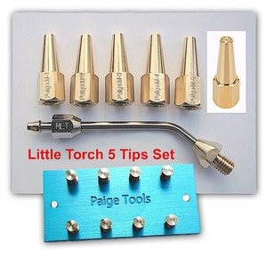 Make the Little Torch MIGHTY! The 'BEST'  Torch improvement you can make. Rated #1 Tips by jewelry makers.  Our 5 Tips Set is perfect for jewelry making. It Includes our 5, most used Multi-Port Tips + the required MLT Adapter + a Tips Holder.