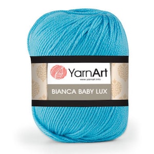 Yarnart Bianca baby lux yarn Hand Knitting yarn Wool yarn for baby Baby wool yarn Knit baby yarn Acrylic yarn Soft baby yarn Crochet wool
