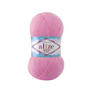 Cotton Gold Fine Alize Crochet yarn Yarn for knitting Hypoallergenic yarn Summer yarn Hand knit yarn Color choice Cotton-Acrylic Soft yarn