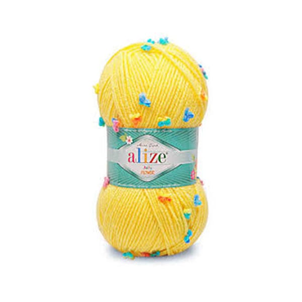 Alize Baby Flower Fil spécial pour bébé Fil au crochet Fil pour tricoter Fil tricoté à la main Fil multicolore Fil hypoallergénique Fil automne hiver