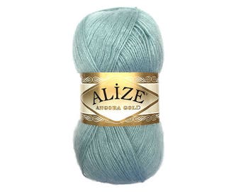 Angora Gold Alize Blend wool Mohair yarn Acrylic yarn Fine yarn Knitting yarn Hand knit yarn Soft yarn Spring yarn Winter yarn Crochet yarn