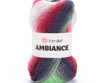 YarnArt Ambiance Wool Acrylic Blend Yarn 100g 250m – Soft Knitting Crochet Yarn for Shawls, Scarves, Sweaters