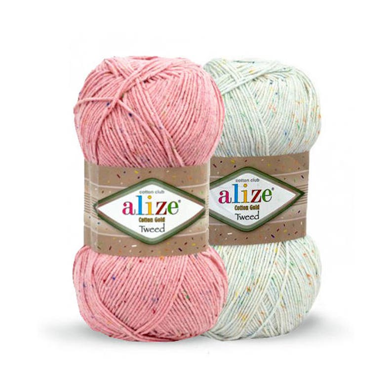 Cotton Gold Tweed Alize Design High Quality Crochet Yarn Yarn Etsy
