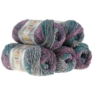 Show Punto Batik Alize Crochet yarn Yarn for knitting Hand knit yarn Antipilling acrylic yarn Multicolor knitting yarn Tweed yarn
