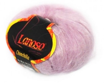 Chinchilla Lanoso Yarn Kid Mohair yarn Thin yarn Angora goat Mohair shawl yarn Crochet fingering weight baby weight Winter fine yarn