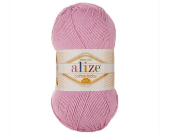 KATOEN BABY ZACHT Alize Gehaakt garen voor breien Hypoallergeen garen Zomergaren Handgebreid garen Kleurkeuze bamboe acrylgaren Zacht garen
