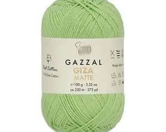 GIZA MATTE Mercerized Cotton Alize bahar yarn Amigurumi yarn Alize yarn Crochet yarn Knitting yarn Cotton yarn Cotton Soft yarn Summer yarn