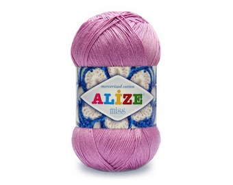 Miss Alize Mercerized cotton Yarn for knitting Crochet yarn Cotton yarn Summer yarn Cotton yarn Hand knit yarn Color choice Amigurumi