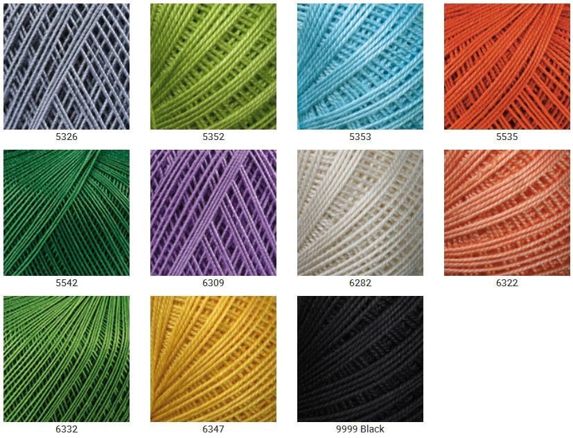 Lily Yarn Art Mercerized Cotton Yarn for Knitting Crochet Yarn