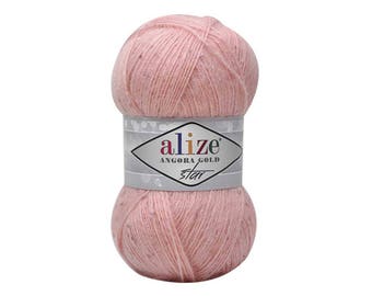 Angora Gold Star Alize Blend wol Mohair Acryl garen Fijn garen Breigaren Handgebreid garen Zacht garen Lentegaren Wintergaren Haakgaren