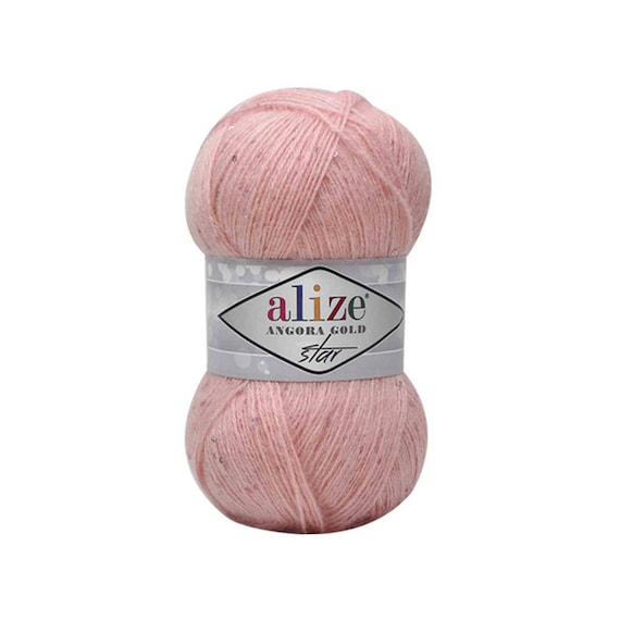 Angora Gold Star Alize Blend wool Mohair Acrylic yarn Fine yarn Knitting yarn Hand knit yarn Soft yarn Spring yarn Winter yarn Crochet yarn