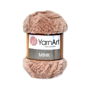YarnArt MINK Fur yarn Creative yarn Hand knit yarn Fake fur Yarn for toys Bulky yarn Yarn art fur yarn art Mink Winter yarn soft fake fur