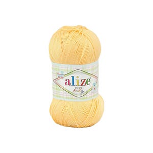 ALIZE DIVA Silk Effect, Microfiber Acrylic Yarn, Summer Sport