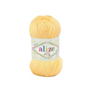 Diva Alize Baby Virkgarn Garn för stickning Garn med sideneffekt Hypoallergent mikrofibergarn Sommargarn Handstickat garn Färgval