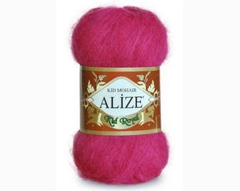 Yarn Alize Kid Mohair Yarn кid Mohair Yarn Wool Blend Yarn Gentle