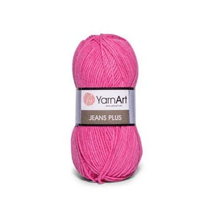 Jeans Plus Yarn Art Crochet yarn Yarn for knitting Hypoallergenic yarn Summer yarn Hand knit yarn Color choice Cotton-Acrylic yarn Soft yarn