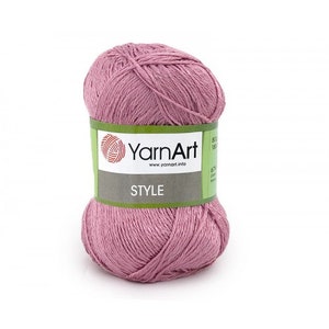 Style YarnArt Cotton Viscose Yarn for knitting Crochet yarn Shinny Cotton yarn Summer yarn Cotton yarn Hand knit yarn Color choice Amigurumi