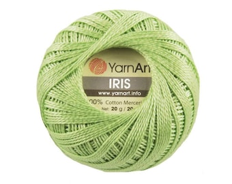 Iris YarnArt Crochet yarn for knitting Crochet yarn Cotton yarn Summer yarn Hand knit yarn Color choice Amigurumi Lace Mercerized Cotton