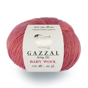 Gazzal-Baby-Wolle-Baby-Merino-Wolle Fingersatz Garn Baby Garn hypoallergen Hand stricken Garn Wolle Kaschmir weichen warmen Garn Mischgarn für Kinder