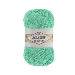 ALIZE BAHAR mercerisierte Baumwolle Alize bahar Garn Amigurumi Garn Alize Garn Häkelgarn Strickgarn Baumwollgarn Baumwolle Weiches Garn Sommergarn