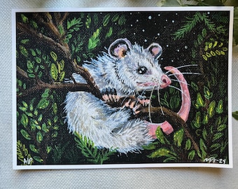 Baby Possum | Limited Edition Giclee Reproduction Print of Orginal Painting
