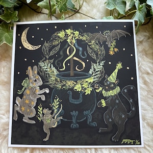 Beltane Tanz | Limitierte Auflage von Giclée-Druck