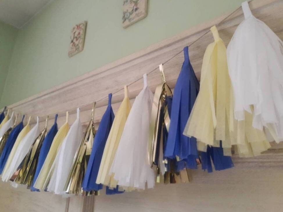 Graduation Tassel Garland/ Custom School Colors Available Etsy