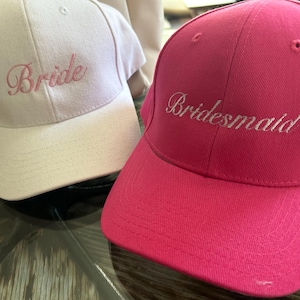 Bridal Party Hats - wedding hats - bridesmaids hats - bachelorette party hat - bride hat - group hat - destination wedding hat