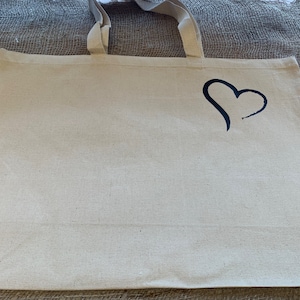 Custom Canvas Tote Bag | Large Tote Bag | custom name / logo tote bag