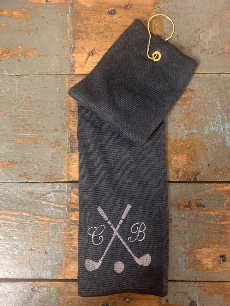 Personalized Microfiber Golf Towel Embroidered Golf Towel Etsy