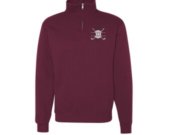 Cadet Collar Quarter-zip Sweatshirt GOLF DESIGN INCLUDED