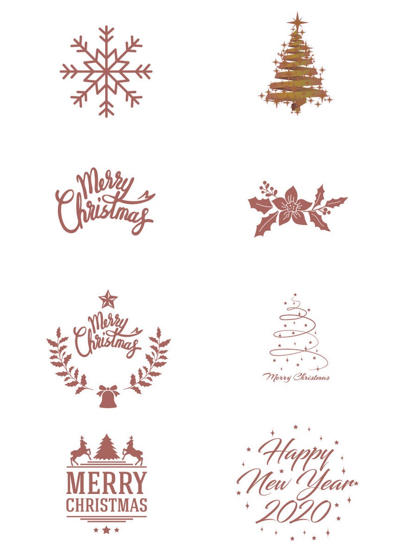 Christmas paper coasters set of 8 Holiday coasters paper coasters - Christmas coasters