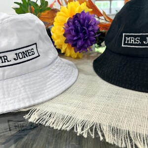 Bucket hat with custom text