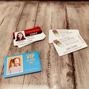 Cartes PVC - Cartes de visite en plastique - Cartes d'identité non gouvernementales - Faire-part à une fête - Pass VIP - Carte cadeau
