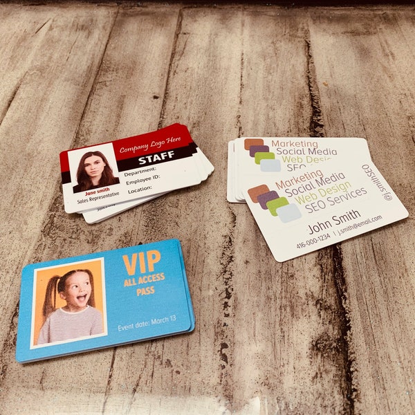 PVC Cards - Plastic Business Cards - ID cards - Party cards - VIP pass cards  - Gift card