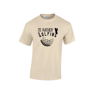 I&#39;d rather be golfing- unisex tshirt - custom tshirt - Golfer Tshirt - Golf Heart tshirt