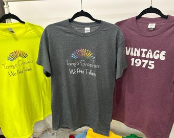 Custom T-shirts - Add your text and logo - Custom graphics tee - Personalized t-shirt - Add own design t-shirt - Custom text tshirt