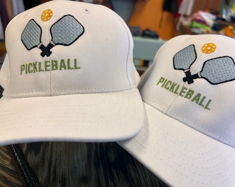 Op maat geborduurde pickleball-hoed: gepersonaliseerde naampet