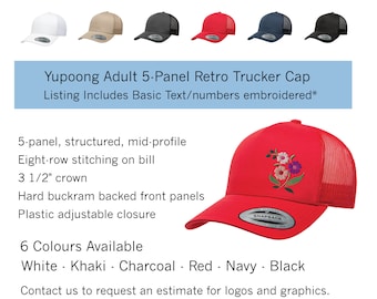Gorros de baseball bordados - personalizados - gorro