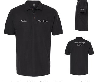 Embroidered Polo shirts - Custom polo shirt - Golf Shirt with logo + name - Personalized polo, golf shirts