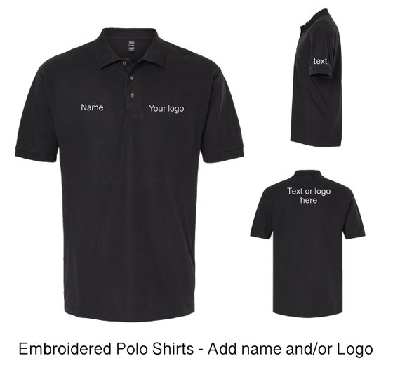 Embroidered Polo Shirts Custom Polo Shirt Golf Shirt With Logo Name Personalized Polo Golf Shirts Etsy