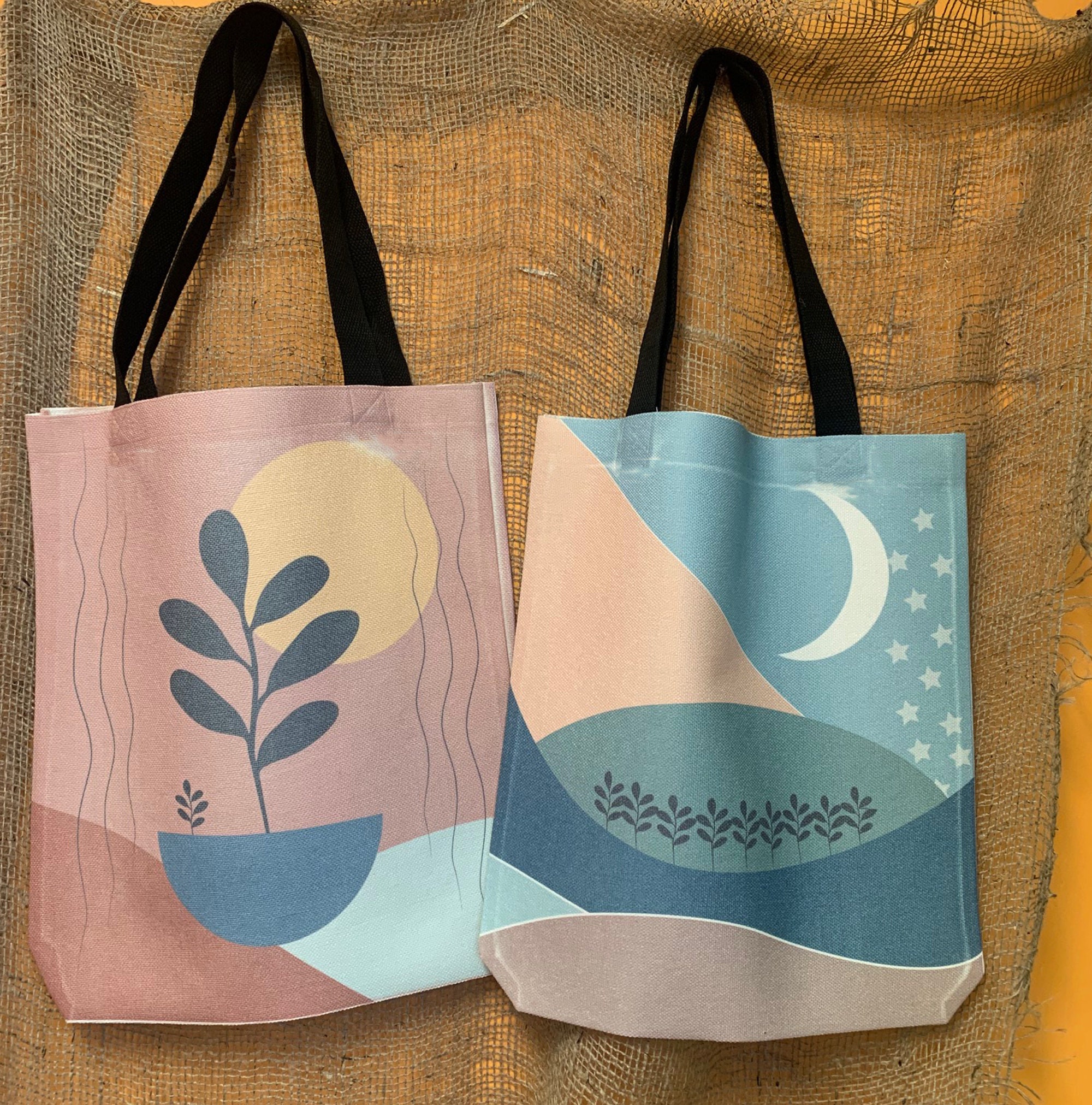 Personalized Canvas Tote Bags, Custom Printed Cotton Bag in Full Color