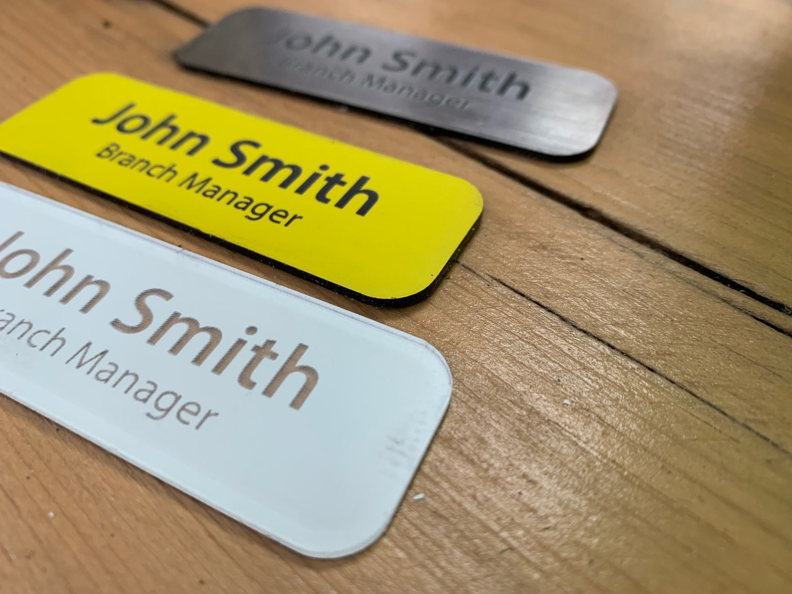 Custom Name / Logo / Title Badge Name Tag Business Name Etsy