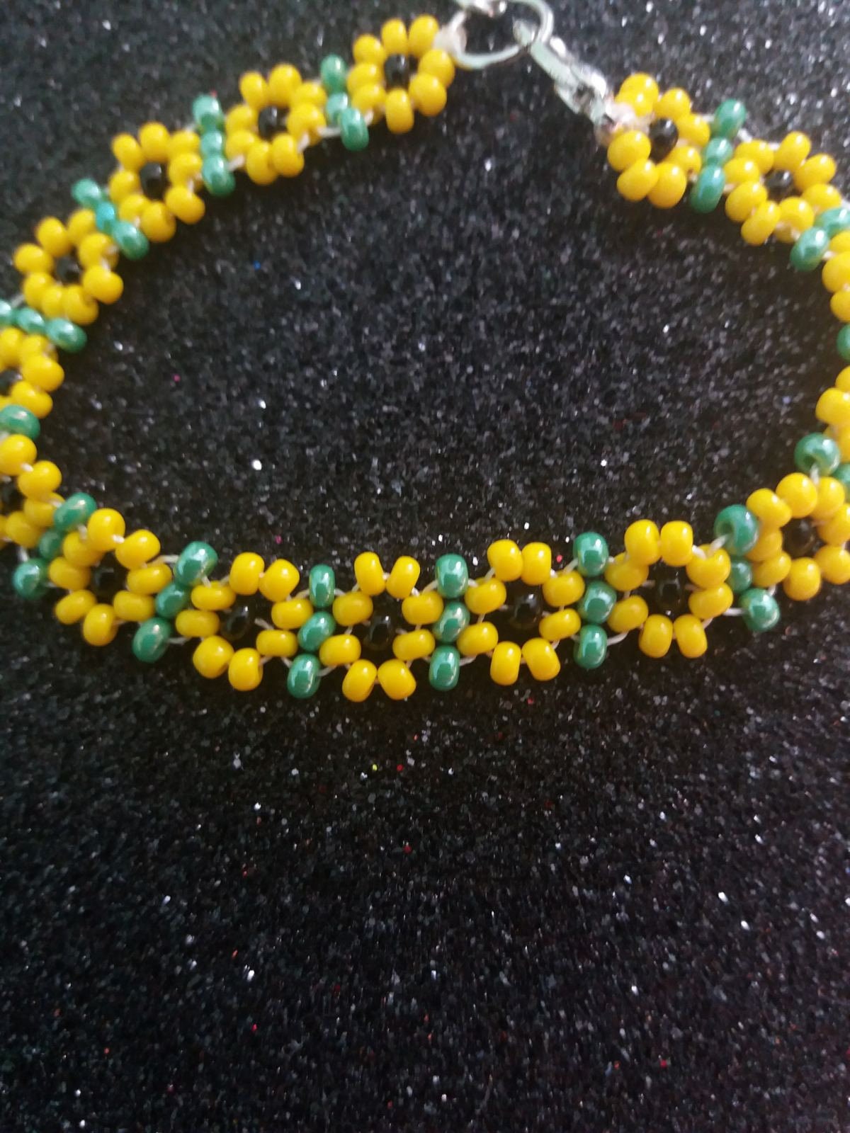 Sunflower Bracelet Flower Girls Bracelet Flower Bracelet