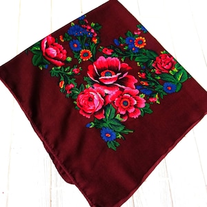 Ukrainian shawl,Ukrainian Scarf,Traditional scarf ukraine platok,Pray of Ukraine,Save Ukraine,Vintage shawl,Babushka Scarf, Slavic Shawl